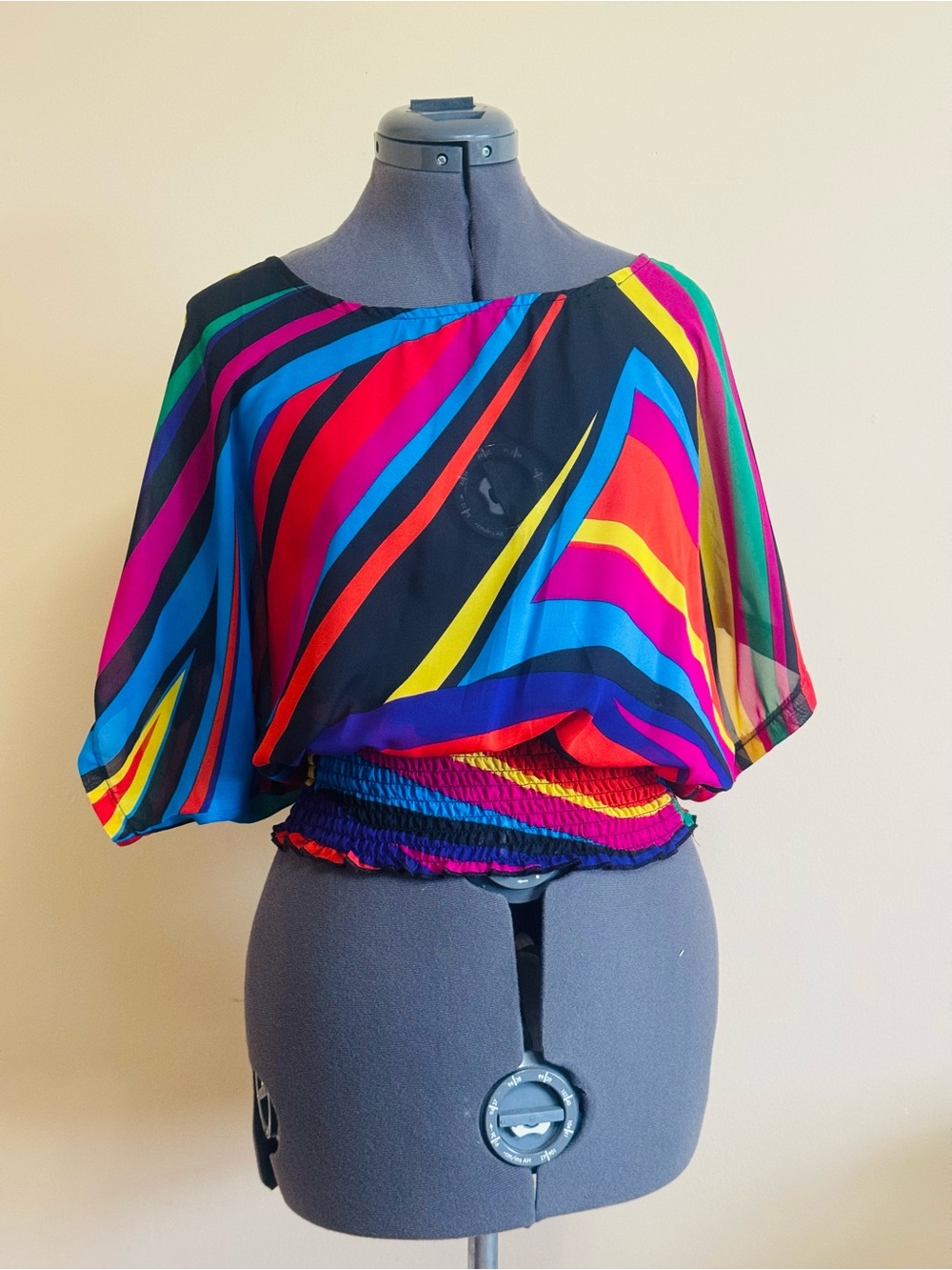 ♥️Colorful Striped Women's Blouson Top